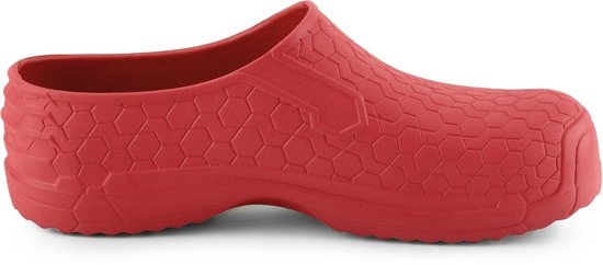 Sabots pour femmes Ladeheid - Sabots pour femmes et hommes - Légers - EVA - Sabots de jardin - Chaussures de jardin - Rouge 1841 - 37 - LA- DW-HexClosed