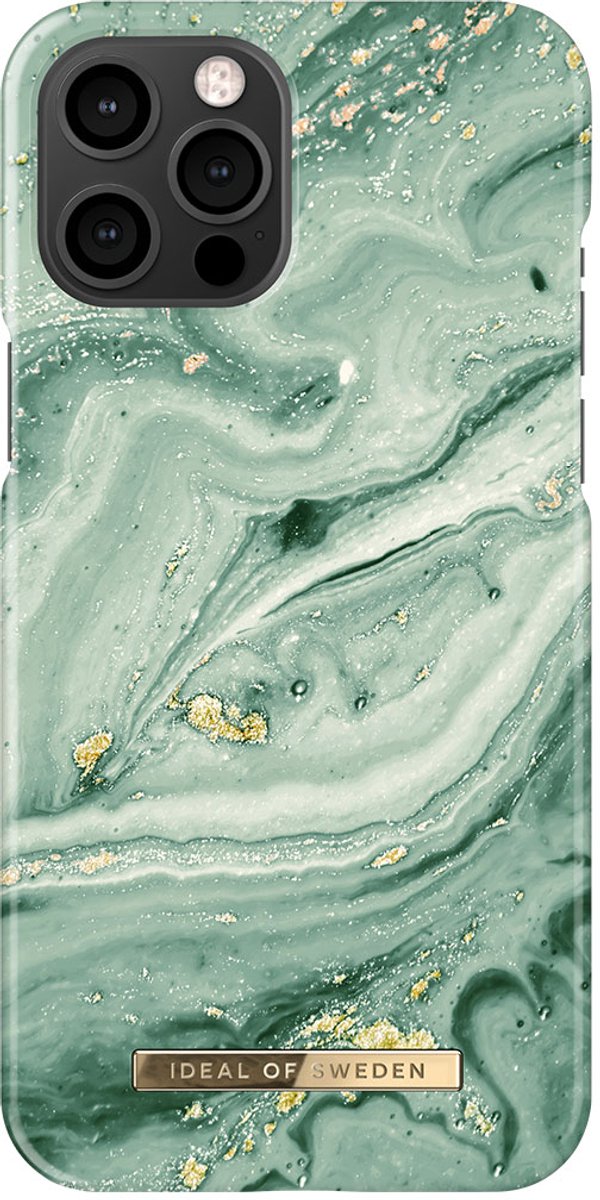 iDeal of Sweden Fashion Case voor iPhone 12 Pro Max Mint Swirl Marble