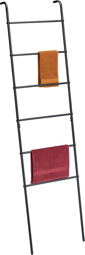 Échelle porte-serviettes de salle de bain - 171 x 45,5 cm - 6 barres - métal