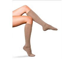 FALKE No. 1 chaussettes mi-mollet élégantes et chaudes en cachemire de haute qualité pour femmes, marron - taille 39-40
