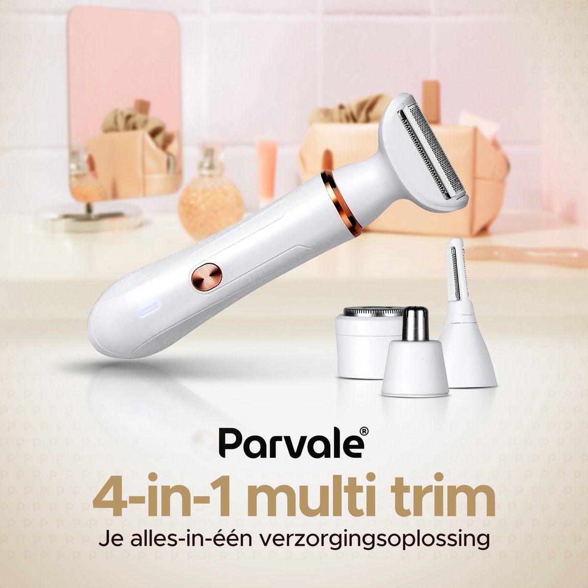 Parvale® Ladyshave 4 in 1 - Ladyshaves voor Vrouwen – Scheerapparaat Vrouw - Trimmer - Epileerapparaat dames - Epilator - Gezichtsepilator - Bikinitrimmer - Gezichtsontharing Dames thumbnail 3