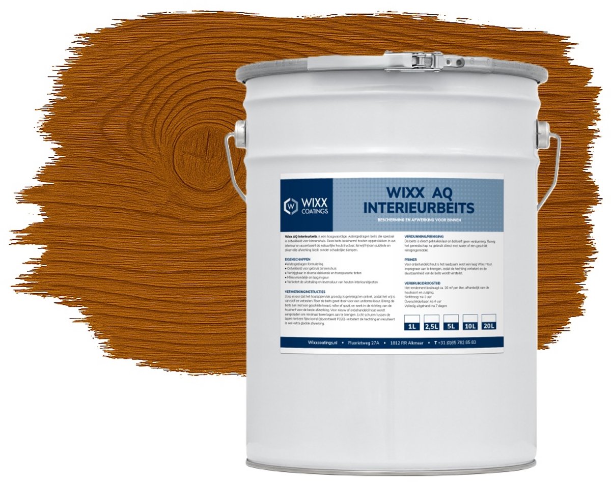 Wixx AQ Interieurbeits - 5L - Warm Walnoot