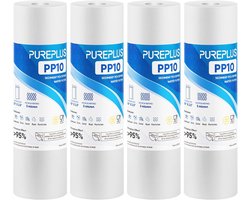 Vervangingswaterfilters 10"x2.5" 5 Micron - 4 Pack voor Optimale Filtratie