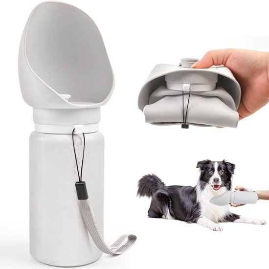 Honden drinkfles | Draagbare Vouwbare Honden waterfles voor onderweg
