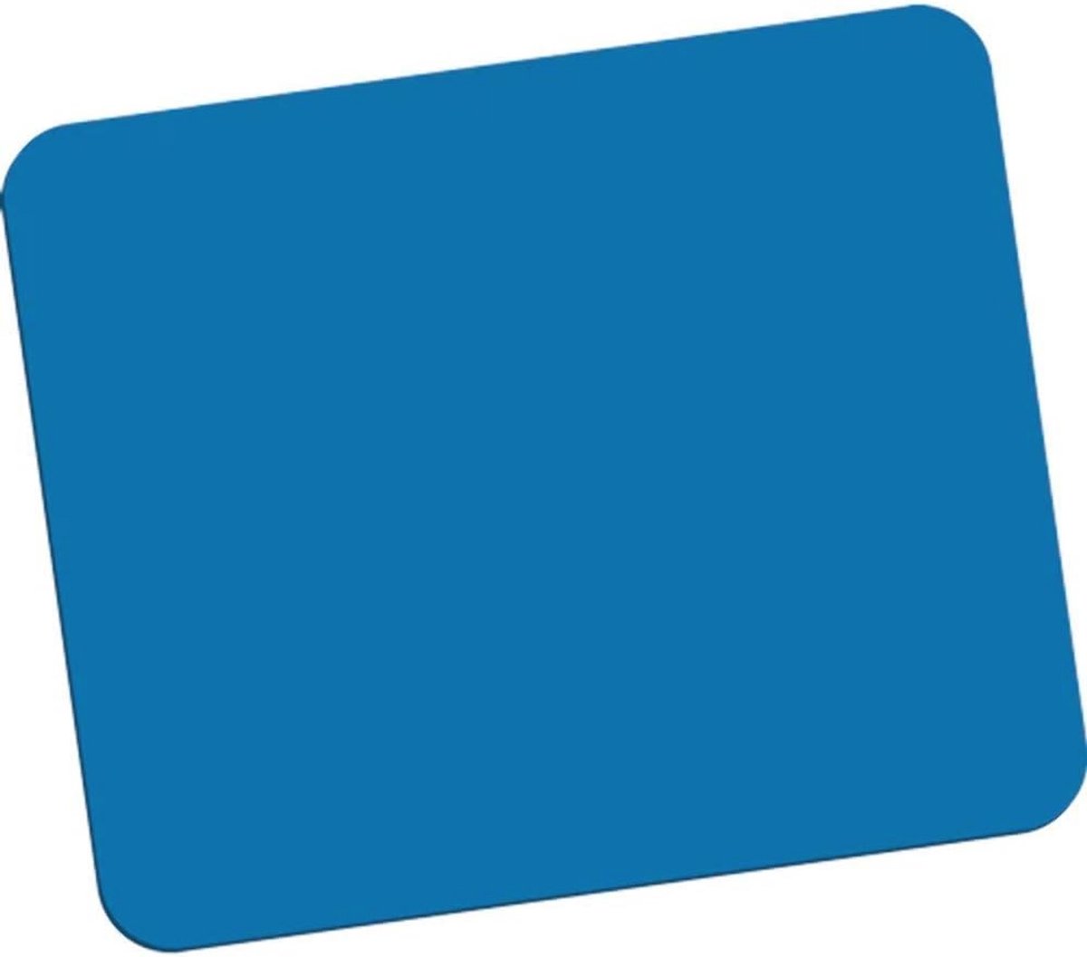 Muismat met antislip onderkant van gerecycled materiaal - 18,6 x 22,4 cm - Blauw