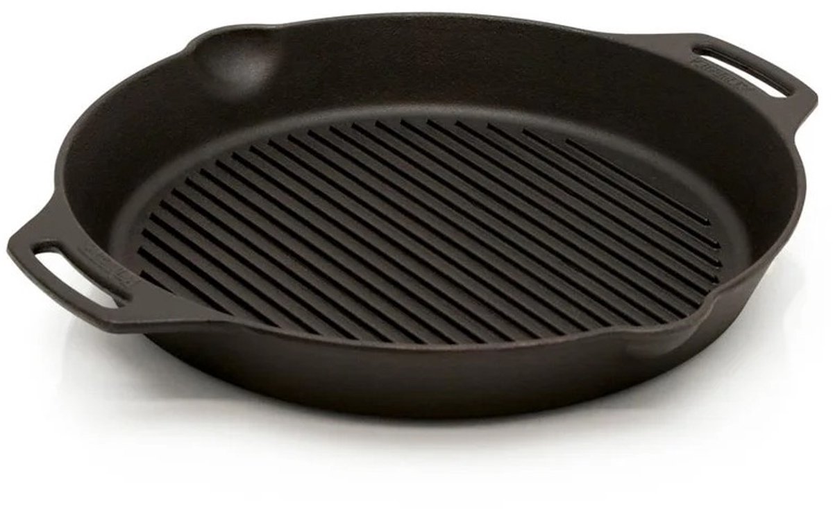 Petromax gp35h-t, skillet, 35 cm, grillpan met handgrepen, gietijzer, zwart van Petromax
