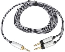 Hoofdtelefoonkabel Geluidssnoer voor Focal Elegia/Glear MG/Celestee/Stellia/Elear/Clear/Radiance - 35 Mm Audiokabel 130 Cm / 512 Inch Plug en Play