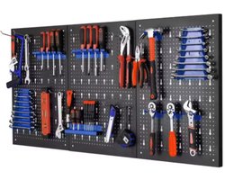 Gereedschapset - 17 delen - Gereedschapskoffer gevuld - Gereedschapstas - Gereedschapskist - Voor Thuis en autoreparatie - Handgereedschapset met rateldop en schroevendraaierset - Blauw