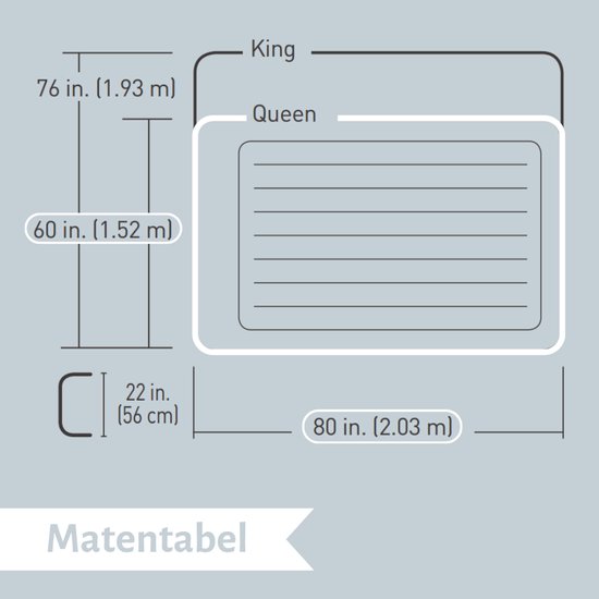 Bestway luchtbed - 2-Persoons - 152 x 203 x 56 cm - Grijs/Blauw - Inclusief pomp en Hoeslaken van Bestway — afbeelding 4