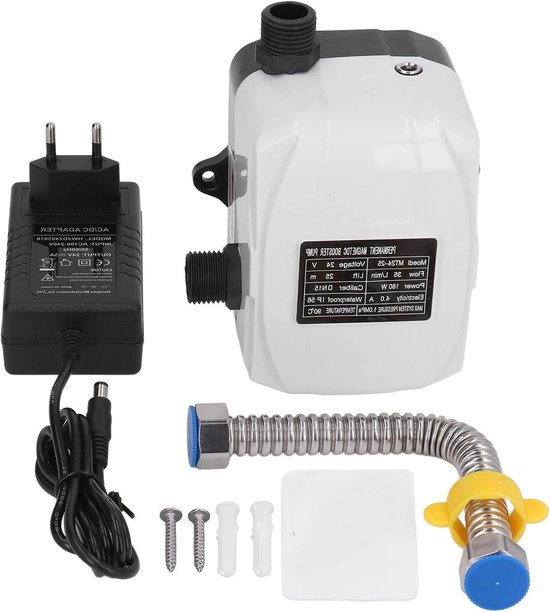 Geluidsarme waterdruk boosterpomp 100-240V DC 24V rood koperen ABS drukverhoger voor thuis
