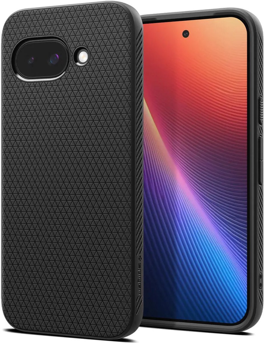 Spigen Geschikt voor Google Pixel 9a - Liquid Air - Back Cover Hoesje - Zwart