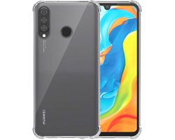 Smartphonica Telefoonhoesje Geschikt voor Huawei P30 Lite - Nova 4E Transparant Schokbestendig - Shockproof TPU SIliconen Backcover Case met Stootrand Doorzichtig