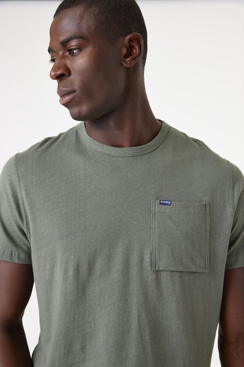 GARCIA Heren T-shirt Groen Korte mouw