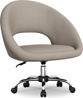 Bol.com Hiaonyx Bureaustoel-Ergonomische bureaustoel-bureaustoelen voor volwassenen-Dubbel gelaagd zitkussen-360 graden draaibaa... aanbieding