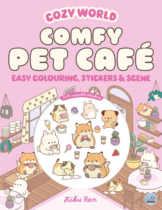 Cozy World- Cozy World Comfy Pet Café: Easy Colouring and S ... - cover