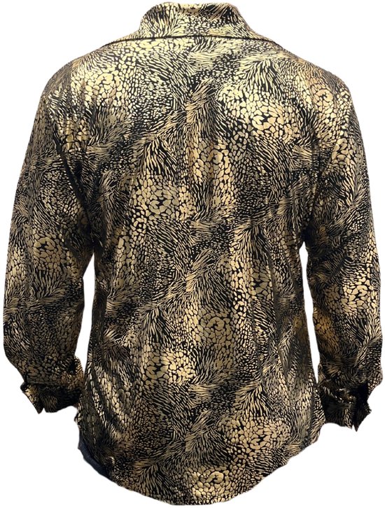Chemisier imprimé serpent - Goud- Zwart Bad Party - Années 80 et 90 - Adultes - Taille L/XL