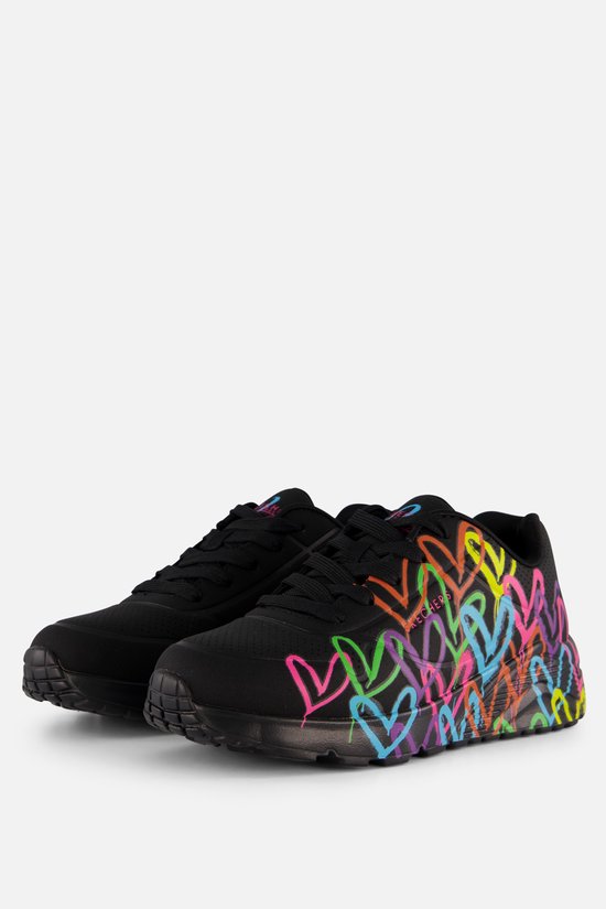 Skechers Baskets 314064L/BKMT UNO Lite Spread The Love Zwart Multi