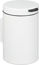 Afvalbakje 3 l - hangend - softclose - binnenemmer - badkamer - wit