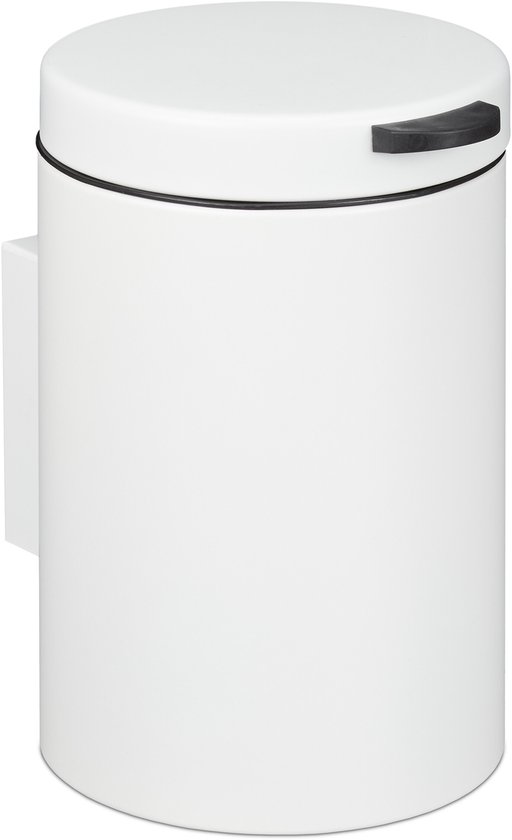 Afvalbakje 3 l - hangend - softclose - binnenemmer - badkamer - wit