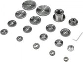 Metalen Draaibank Gears PRO - 18 Versnellingen - Metalen Precisie Tandwielen - Gepolijst