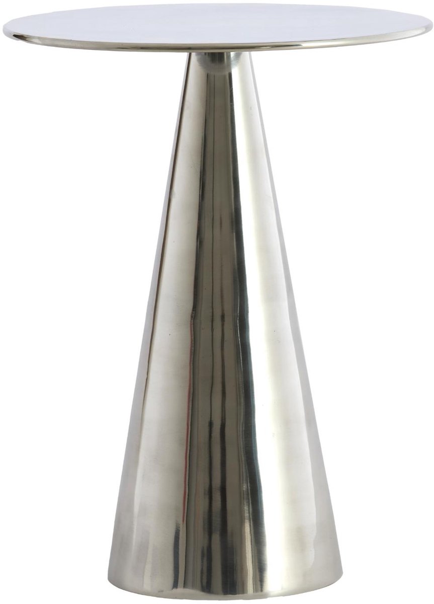 Light & Living Bijzettafel Leova - Nikkel - Ø39cm - Modern