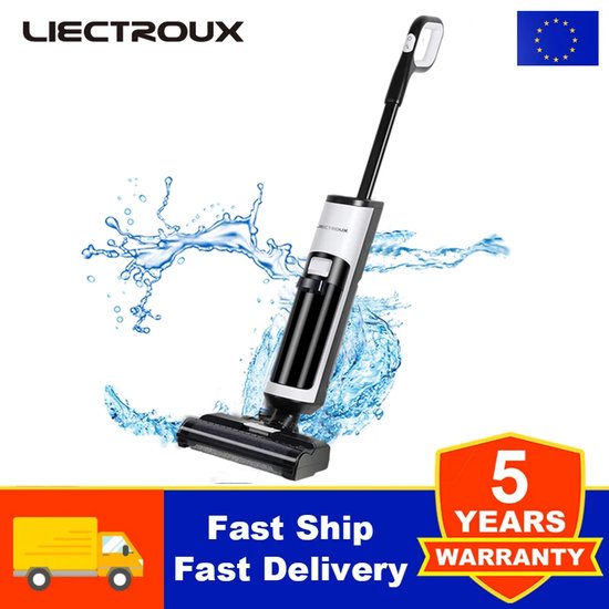 Snoerloze Stofzuiger zonder Zak voor Nat en Droog Reinigen - 14Kpa Zuigkracht, BLDC Motor, Grote Dubbele Watertanks, Zelf Drogend, Stembegeleiding, 4000mAh Batterij
