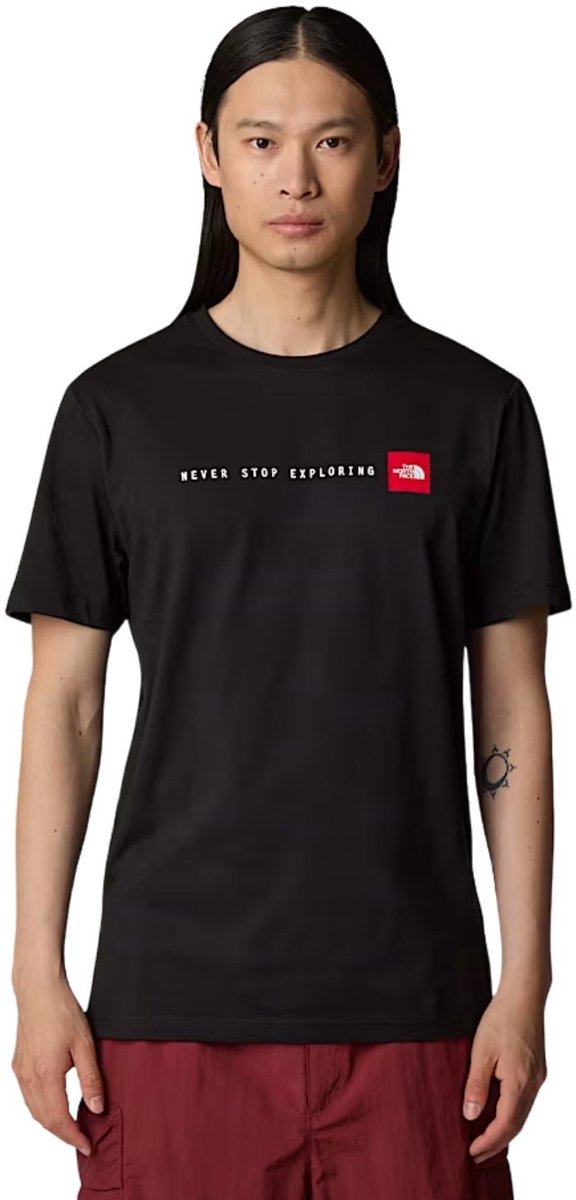 The North Face SS Never Stop Exploring Casual T-shirt Heren XL Zwart