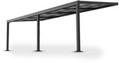 Aluminium Terrasoverkapping Jakarta - 6 x 3 m - Grijs - Schuifdak