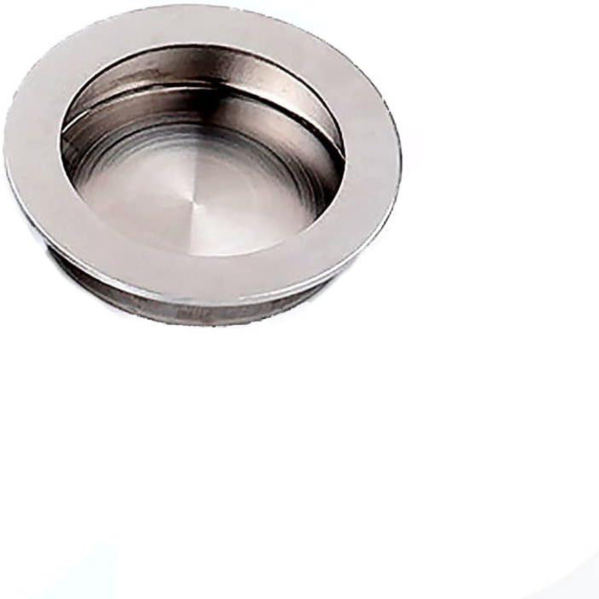 Inzet Handvat Cirkel Embedded Deurgrepen Geborsteld Roestvrij Staal voor Kasten/Kledingkasten/Lade Verborgen Gat 65mm
