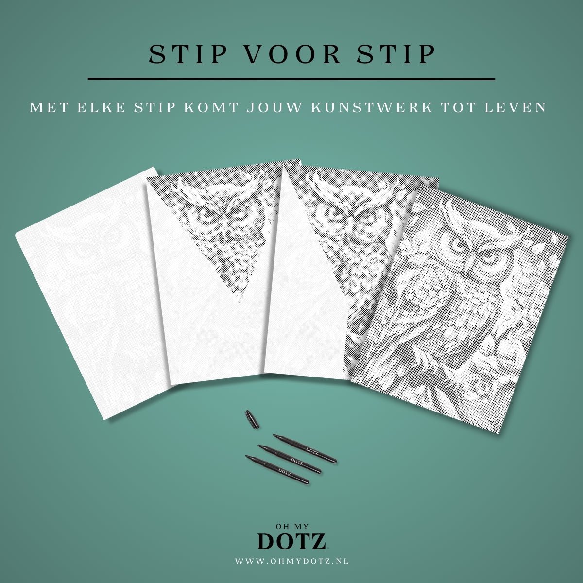 Prachtige Vlinders | Dot painting | 30x40cm | Dot painting | Oh My Dotz | Dots stippen | Diamond painting & Schilderen op nummer alternatief | Happy hobby — afbeelding 17