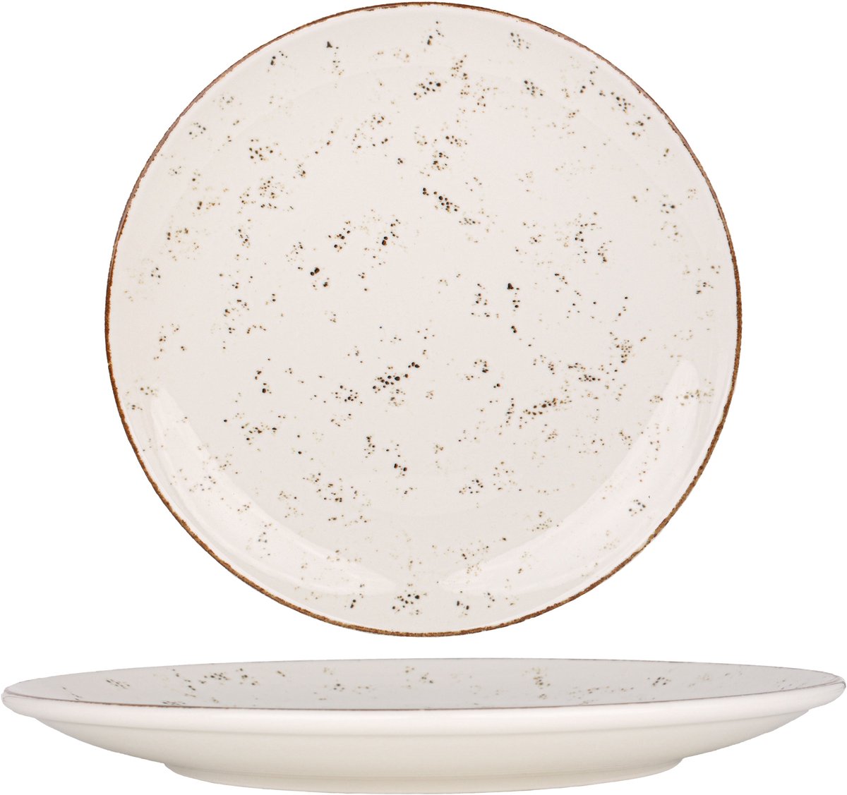 Bonna Dinerbord - Grain - Porselein - 27 cm - set van 6