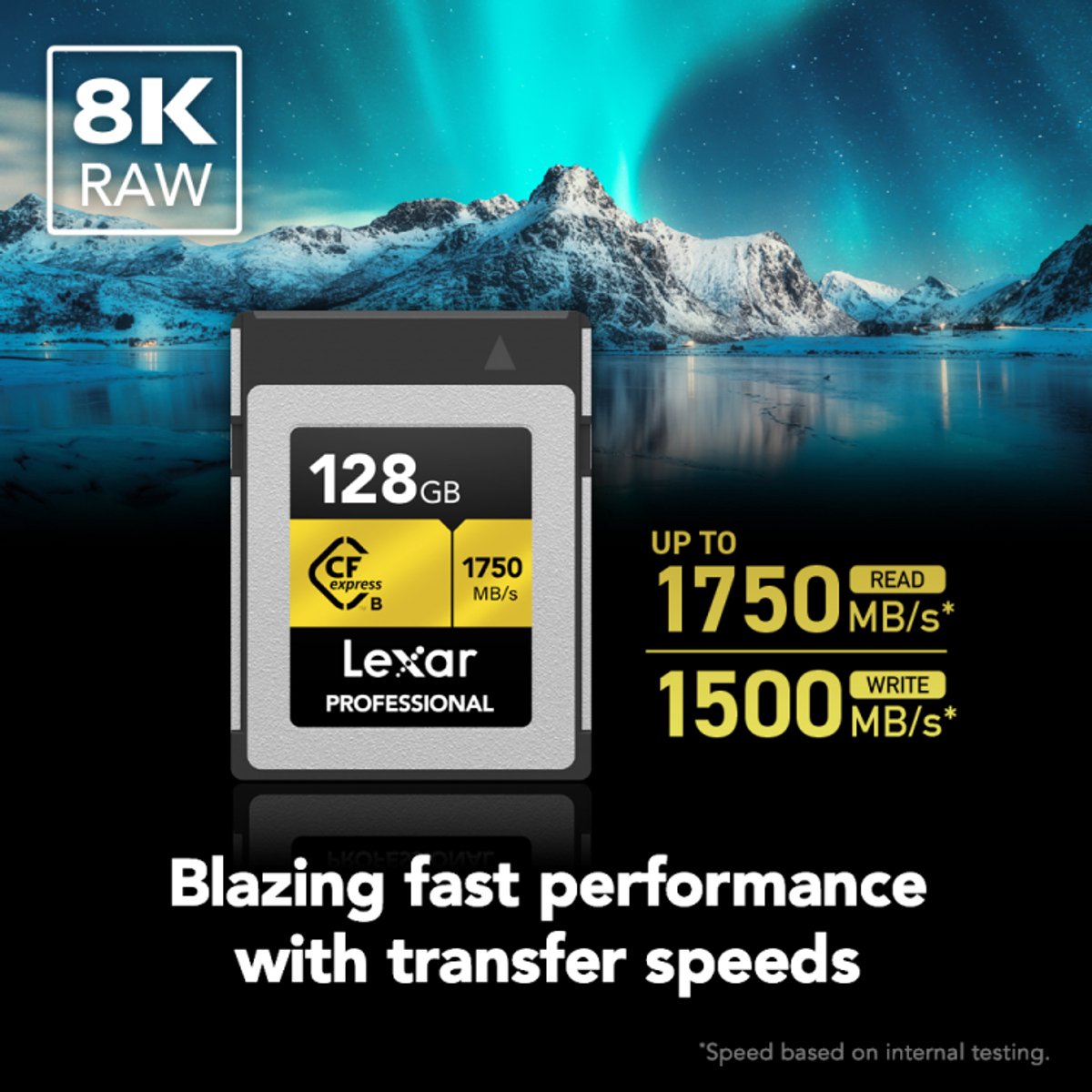 Lexar CFexpress PRO Type B Gold Series 128GB - Lezen 1750MB
