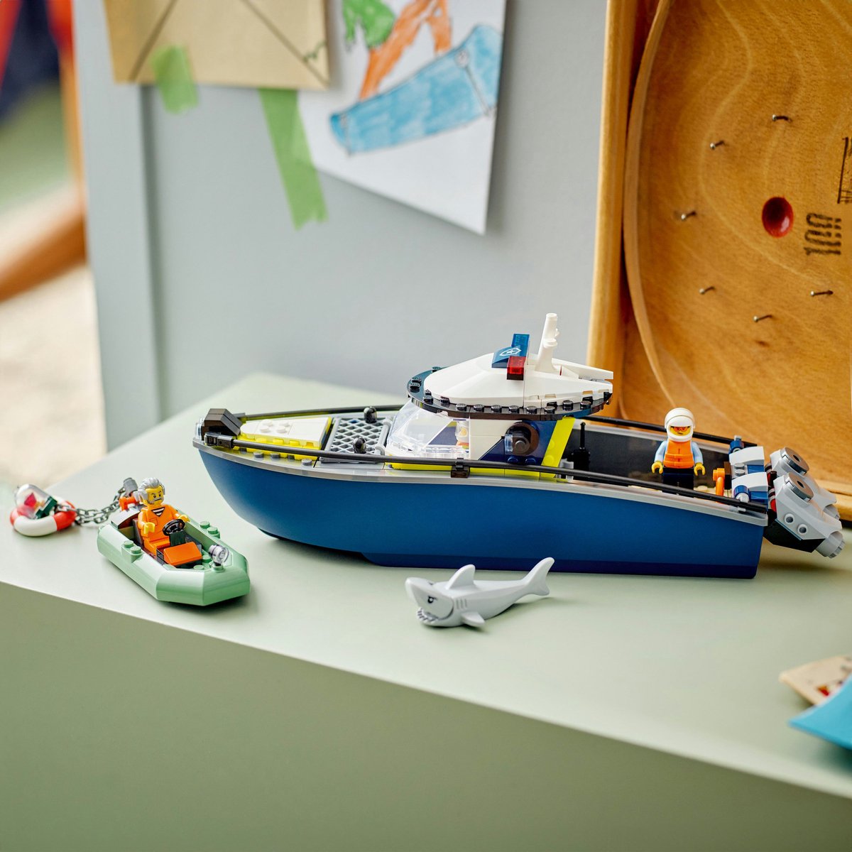 LEGO® City Achtervolging met Politieboot, Drijft Echt - 60456 — afbeelding 5