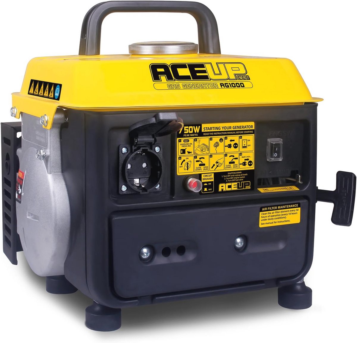 Draagbare Stroomgenerator 750W voor Noodstroom en Buitenactiviteiten - Lichtgewicht en Efficiënt