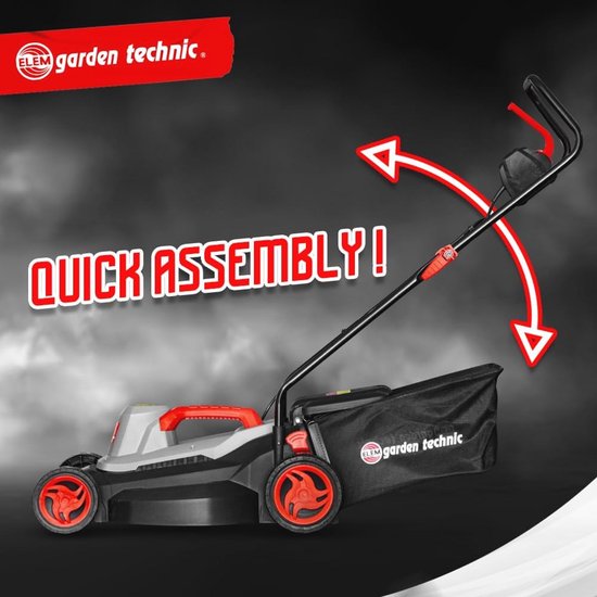 Grasmaaier 1500W met 37 cm Snijbreedte voor Efficiënt Grasland Onderhoud — afbeelding 3