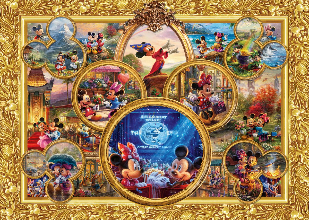 Schmidt Spiele Thomas Kinkade Studios: Disney Dreams Collections -Mickey & Minnie Legpuzzel 2000 stuk(s) Stripfiguren