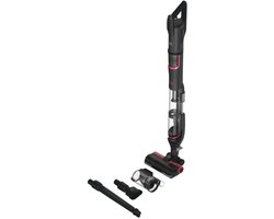 Hoover Steelstofzuiger HFX10H 011 - 2-in-1 functie; stofzuiger en kruimeldief - Krachtige Draadloze Stofzuiger - Zakloos - HEPA-filter - LED verlichting - Inclusief opzetstukken - ANTI-TWIST - Titanium - 1,2L - 365W - 10 jaar garantie op onderdelen