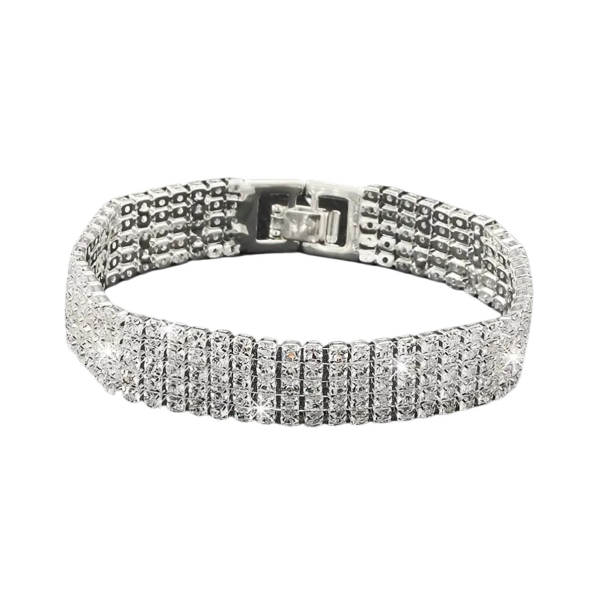 Livano Armband - Staal - Nep Zilver - Dames - 5 Rijen