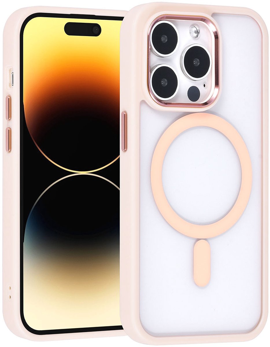 UNIQ Accessory iPhone 14 Pro Backcover hoesje Magsafe - Roze