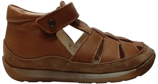 Falcotto - Laguna - Mt 24 - Sandales fermées en cuir velcro - Cognac