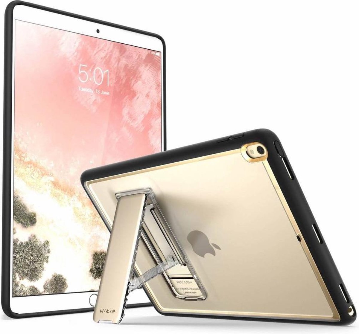 i-Blason iPad hoes Pro 10.5 Stand Case halo frost goud
