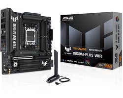 ASUS TUF GAMING B850M-PLUS WIFI - Moederbord - Micro-ATX - Socket AM5 - AMD B850 - DDR5 - Realtek ALC1220P - Wi-Fi 6E - 2.5Gb LAN