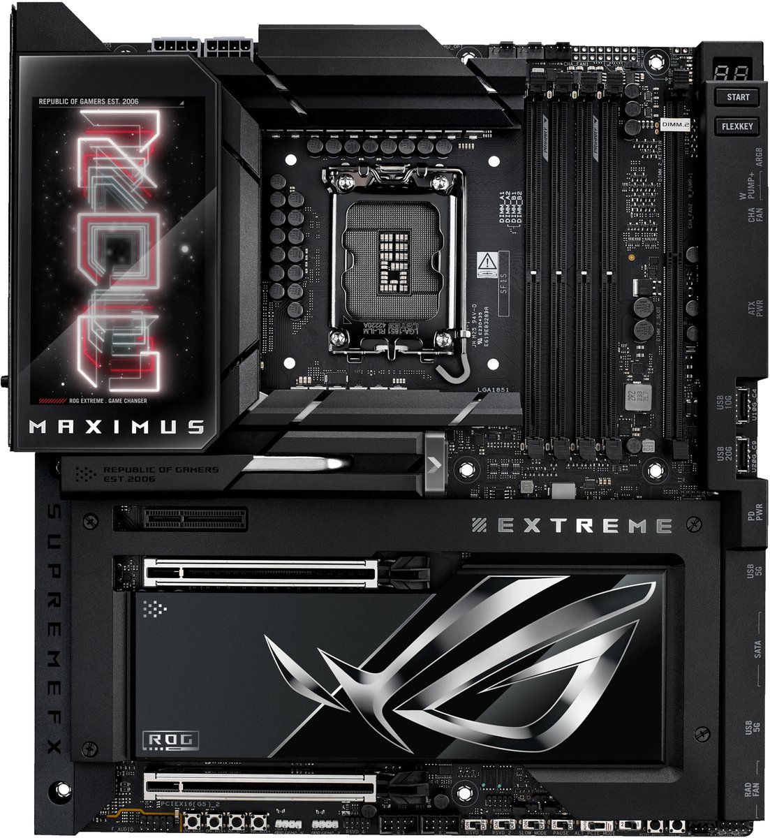 ASUS ROG MAXIMUS Z890 EXTREME moederbord RAID, 2.5Gb-LAN, WIFI, BT, Sound, E-ATX