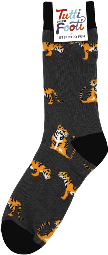 Tous les pieds | Chaussettes Tigre | Safari, animaux | Taille 37-42