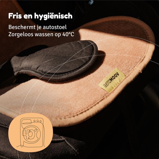 AeroMoov Air Layer - Inlegkussen Autostoel - Ademend & Warmteregulerend - Groep 0+ - Tuscany van AeroMoov — afbeelding 5
