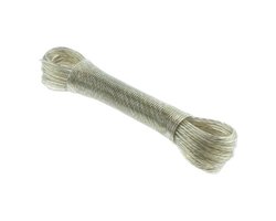 Waslijn van 20 m - Extra sterke stalen kern - Geschikt voor huis, tuin en camping - Waslijn van 2 mm staal