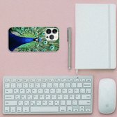 Coque arrière en Siliconen pour iPhone 13 Pro Max Coque pour téléphone portable Peacock