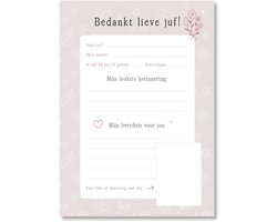 Maan Amsterdam - invulkaarten afscheid juf - bedankt juf - juf cadeau - 35 kaarten Maan Amsterdam - invulkaarten afscheid juf - bedankt juf - juf cadeau - 35 kaarten
