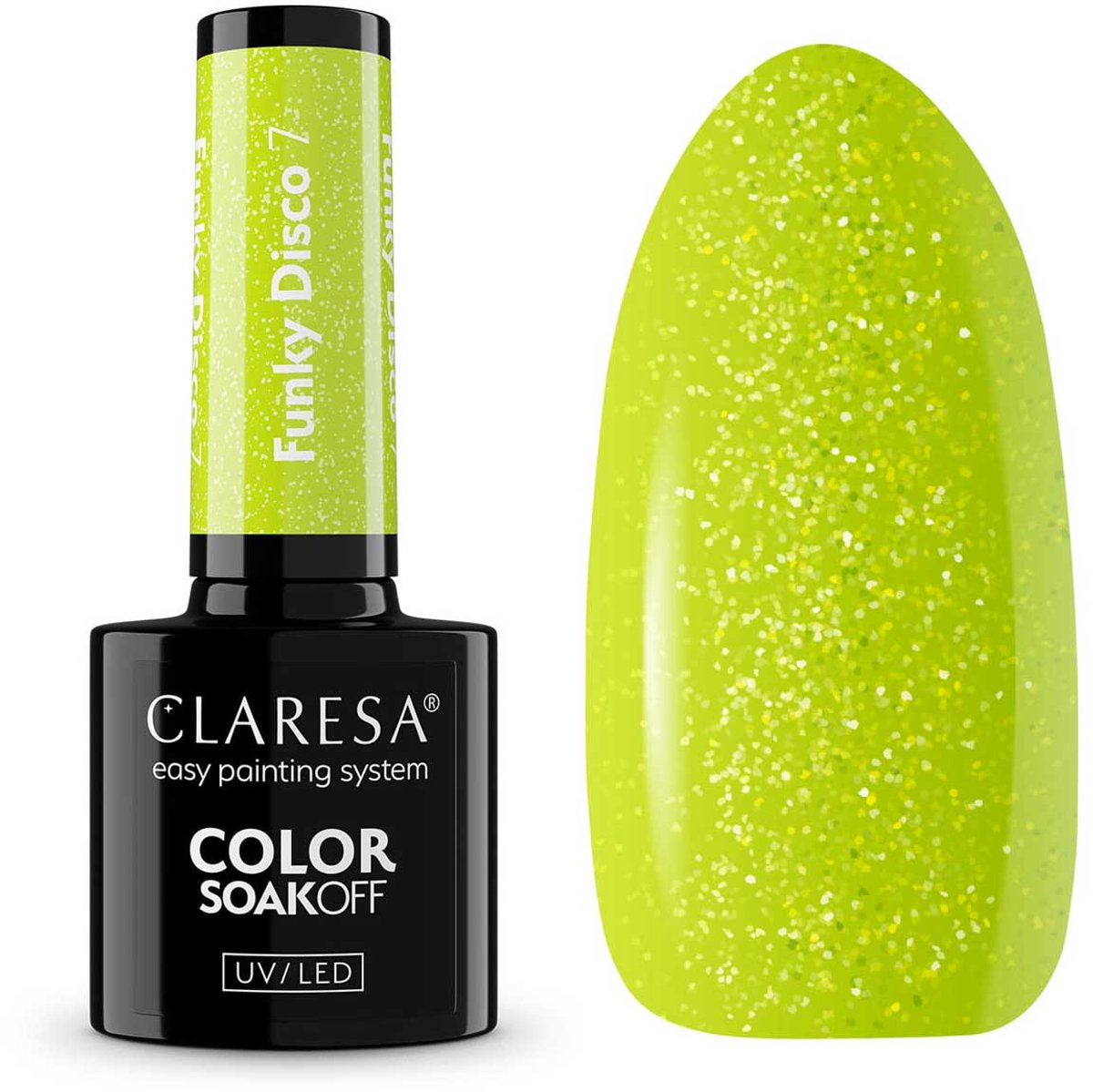 Claresa UV/LED Gellak 5ml Funky Disco 7 Lime Light
