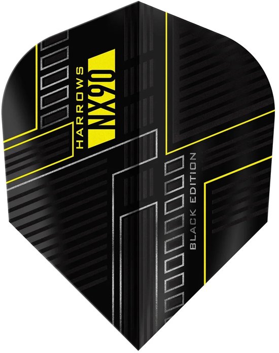 Harrows NX90 Black NO6 - Dart Flights van Merkloos — afbeelding 2